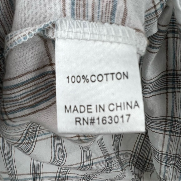 PRINCESS POLLY Leigh Lightweight Plaid Shirt in White, Size 2, Oversized Fit NWT - Picture 8 of 9